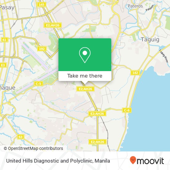 United Hills Diagnostic and Polyclinic map