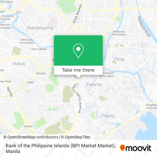 Bank of the Philippine Islands (BPI Market Market) map