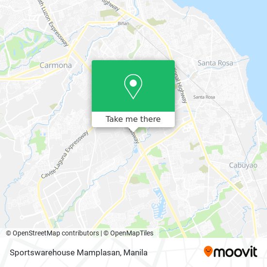 Sportswarehouse Mamplasan map