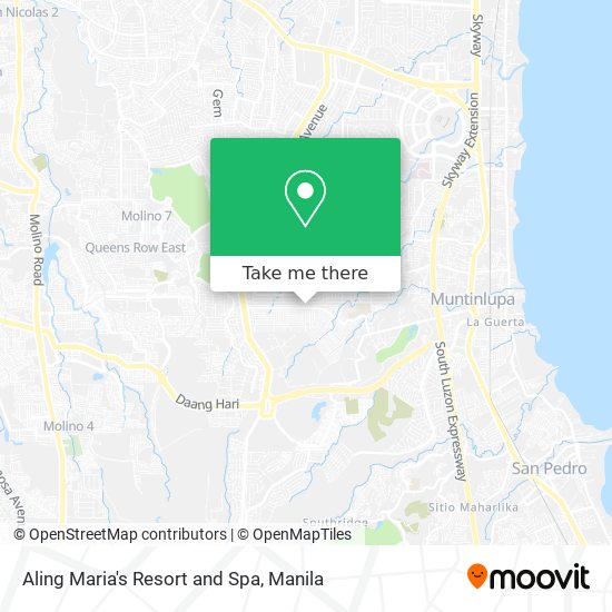 Aling Maria's Resort and Spa map