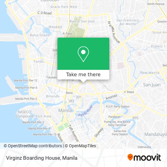 Virginz Boarding House map