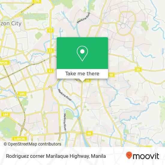 Rodriguez corner Marilaque Highway map