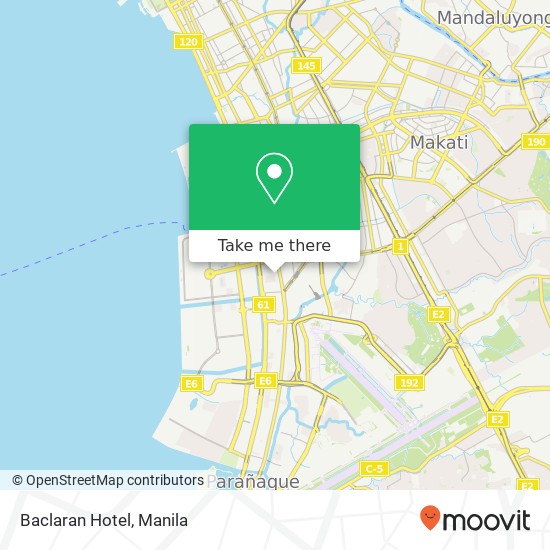 Baclaran Hotel map