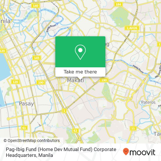 Pag-Ibig Fund (Home Dev Mutual Fund) Corporate Headquarters map