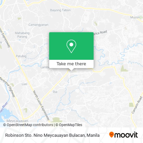 Robinson Sto. Nino Meycauayan Bulacan map