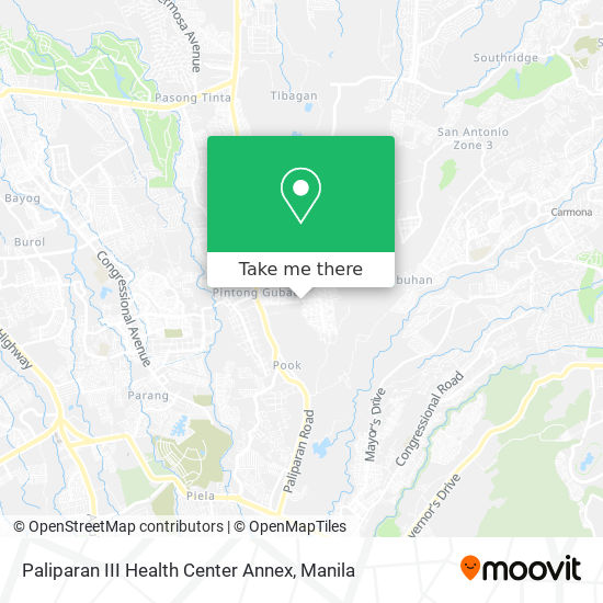 Paliparan III Health Center Annex map