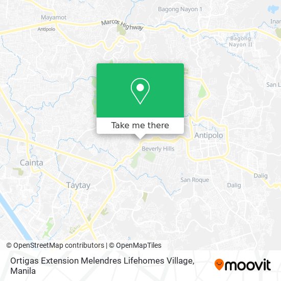 Ortigas Extension Melendres Lifehomes Village map