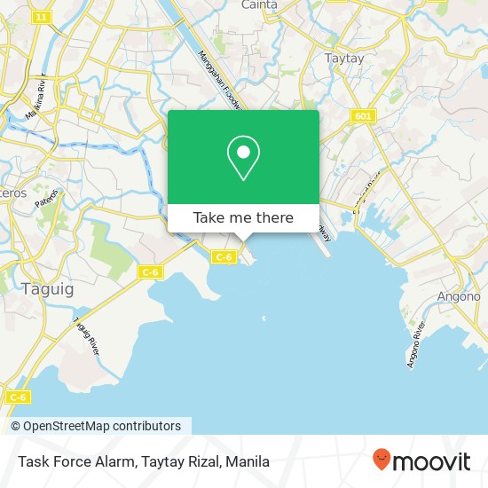 Task Force Alarm, Taytay Rizal map