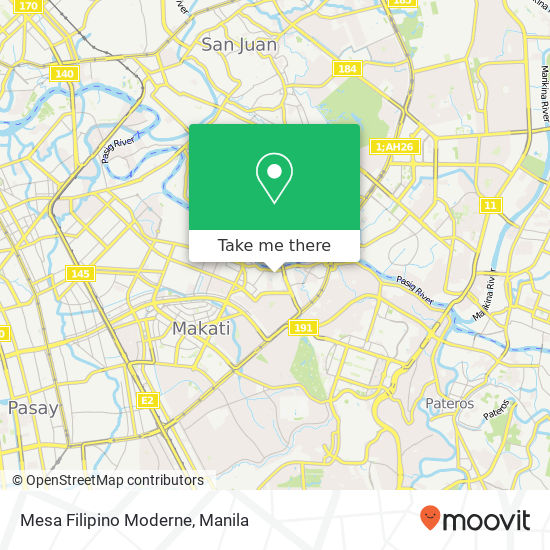 Mesa Filipino Moderne map