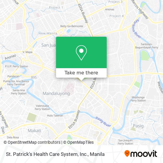 St. Patrick's Health Care System, Inc. map