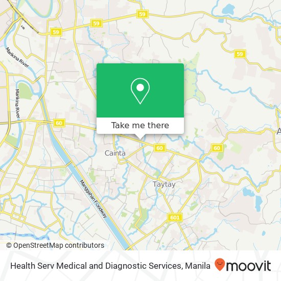 Health Serv Medical and Diagnostic Services map