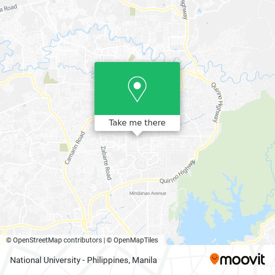 National University - Philippines map