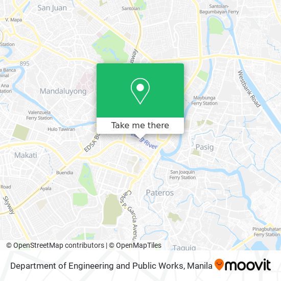 Department of Engineering and Public Works map