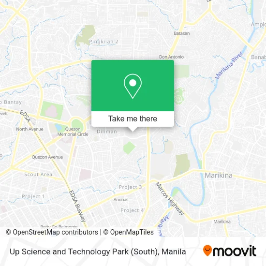 Up Science and Technology Park (South) map