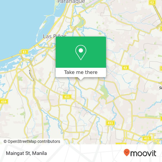 Maingat St map