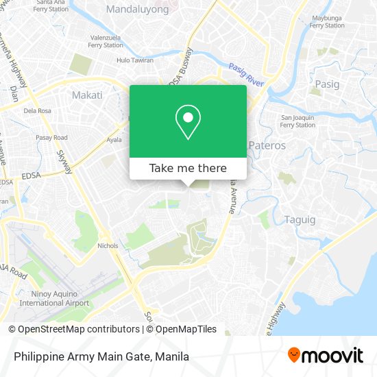 Philippine Army Main Gate map