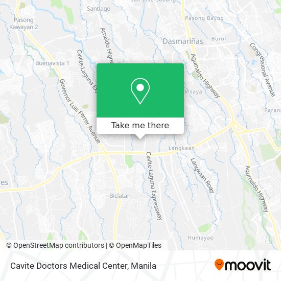 Cavite Doctors Medical Center map