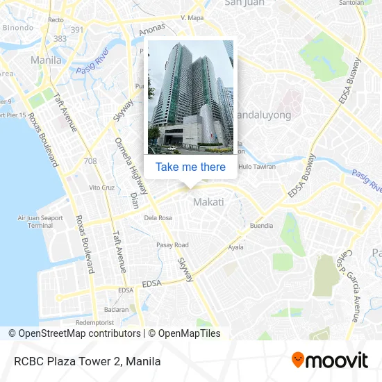 RCBC Plaza Tower 2 map