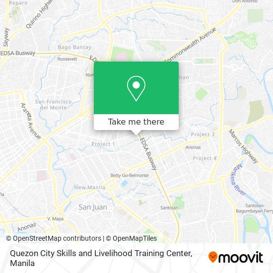 Quezon City Skills and Livelihood Training Center map
