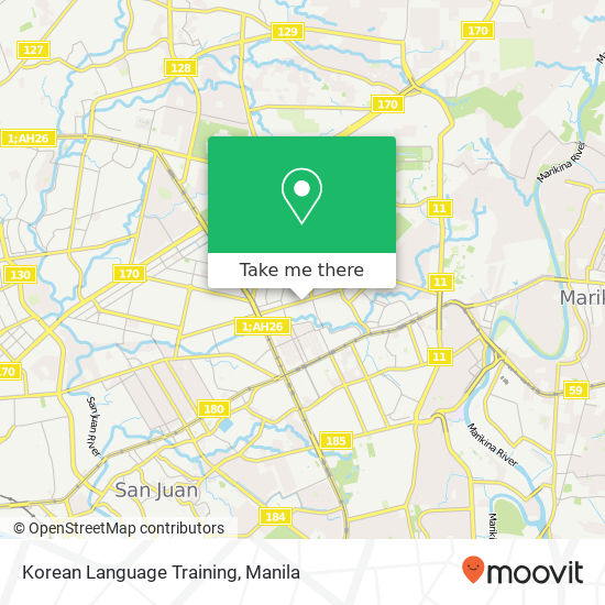 Korean Language Training map