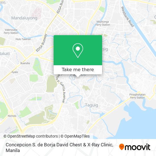 Concepcion S. de Borja David Chest & X-Ray Clinic map