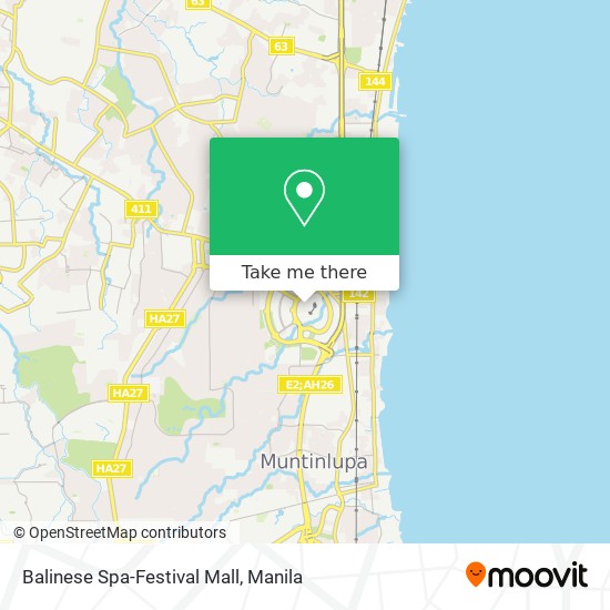 Balinese Spa-Festival Mall map