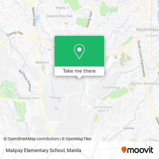 Malipay Elementary School map