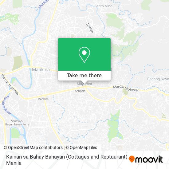Kainan sa Bahay Bahayan (Cottages and Restaurant) map