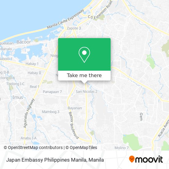 Japan Embassy Philippines Manila map