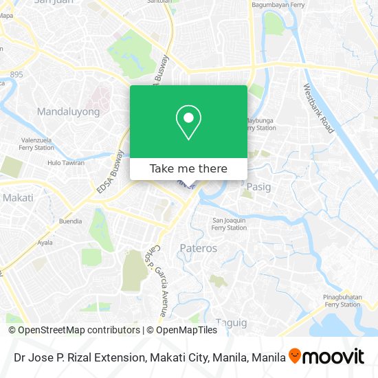 Dr Jose P. Rizal Extension, Makati City, Manila map