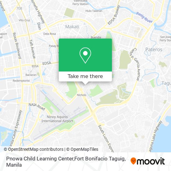 Pnowa Child Learning Center,Fort Bonifacio Taguig map