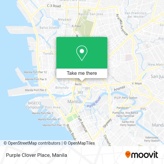 Purple Clover Place map