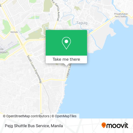 Pejg Shuttle Bus Service map