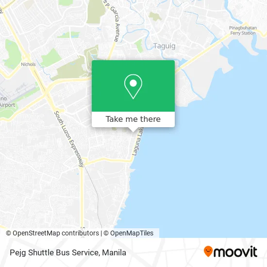 Pejg Shuttle Bus Service map