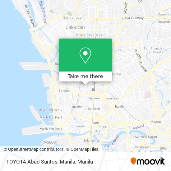 TOYOTA Abad Santos, Manila map