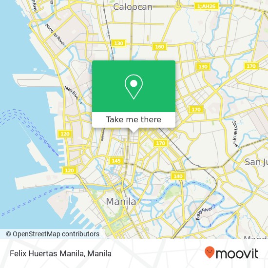 Felix Huertas Manila map