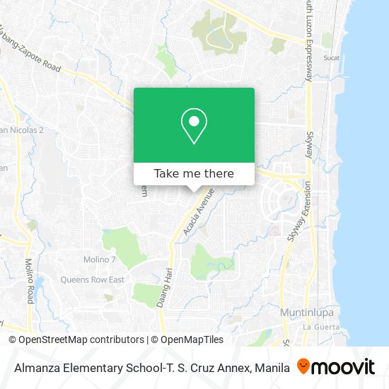 Almanza Elementary School-T. S. Cruz Annex map