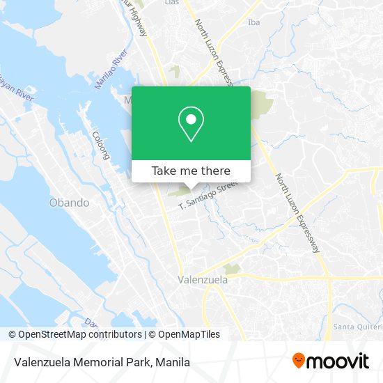 Valenzuela Memorial Park map