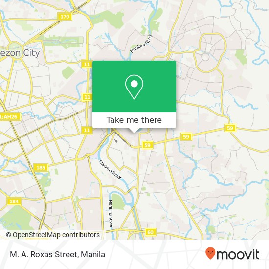 M. A. Roxas Street map