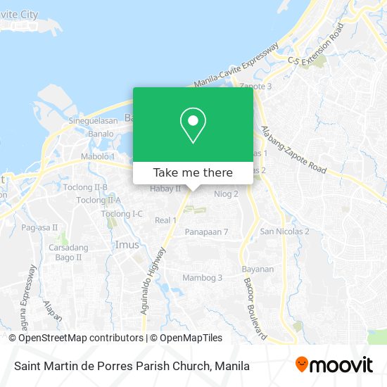Saint Martin de Porres Parish Church map