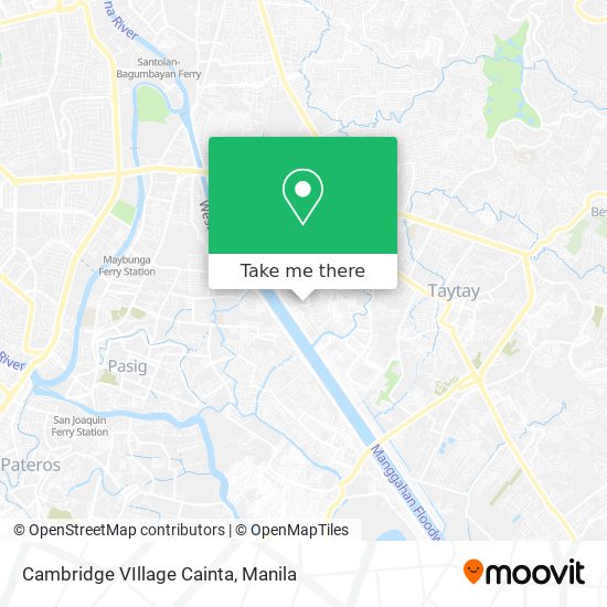 Cambridge VIllage Cainta map