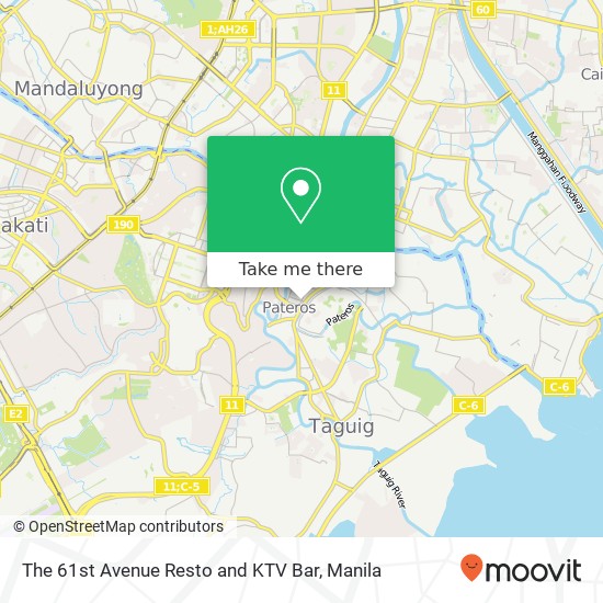 The 61st Avenue Resto and KTV Bar map