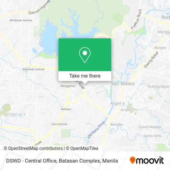 DSWD - Central Office, Batasan Complex map