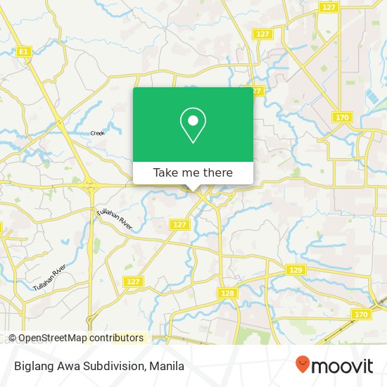 Biglang Awa Subdivision map