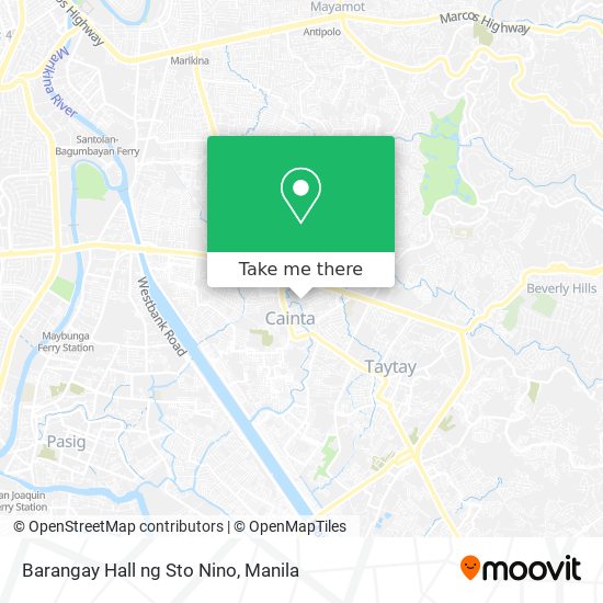 Barangay Hall ng Sto Nino map