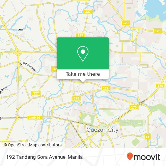 192 Tandang Sora Avenue map
