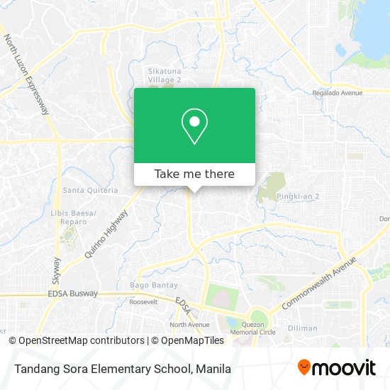 Tandang Sora Elementary School map