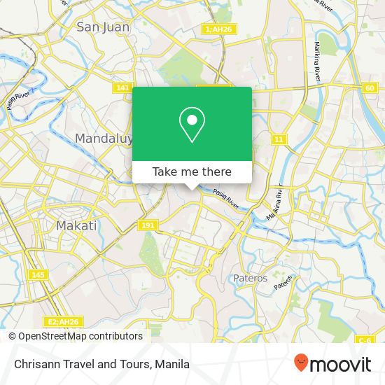 Chrisann Travel and Tours map