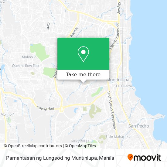 Pamantasan ng Lungsod ng Muntinlupa map