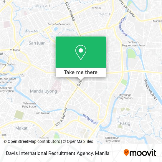 Davis International Recruitment Agency map